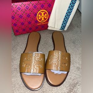 10.5 Tan/Brown Tory Burch Sandals